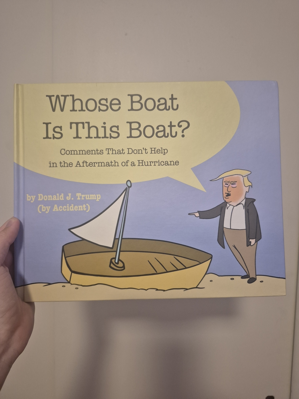 Whose Boat Is This Boat? Illustrated Hardcover Book - Yellow & Lavender Cover